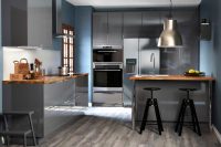 02 Dalfred bar stools in a modern kitchen