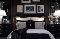 03 black and white bedding with stripes