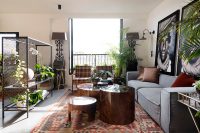 03 the living room is decorated with slight boho touches
