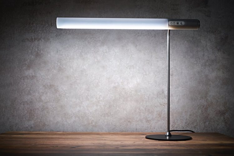 The Caffeine lamp imitates natural light to make you feel better