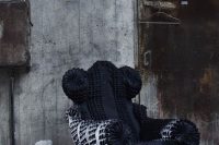 05 black and soft moody reupholstered IKEA Poang