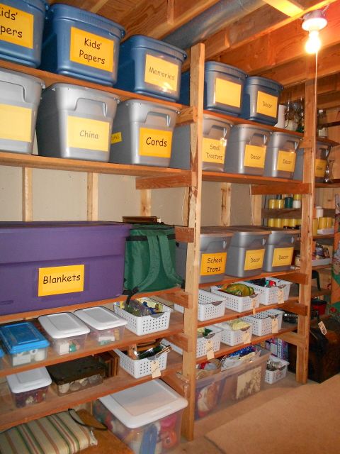labeled cubbies for storing things