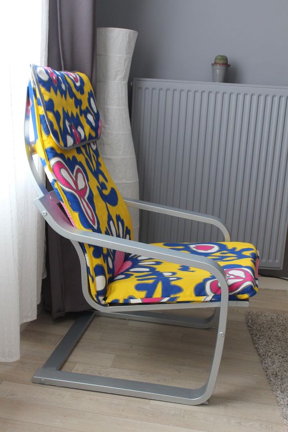 DIY floral Poang chair