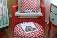 10 DIY Poang chair hack using red paint
