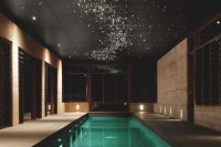 10 indoor swimming pool with star lights above