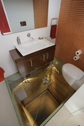 Bathroom Atop Of A 15 Story Elevator Shaft