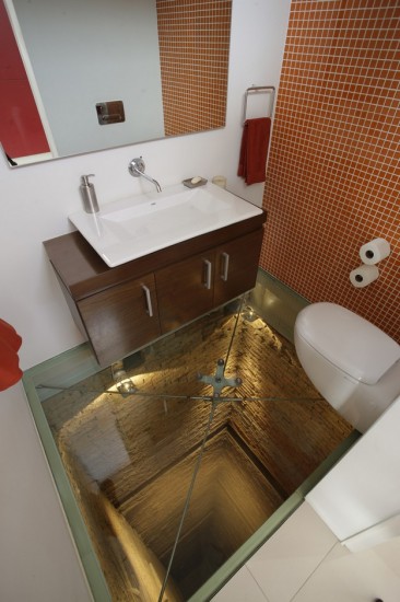 Bathroom Atop Of A 15 Story Elevator Shaft (via geekosystem)