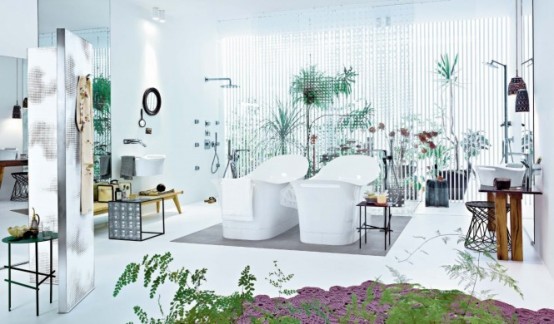 Modern Designer's Bahtroom (via hansgrohe-int)