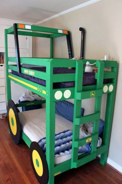 a tractor kid bed