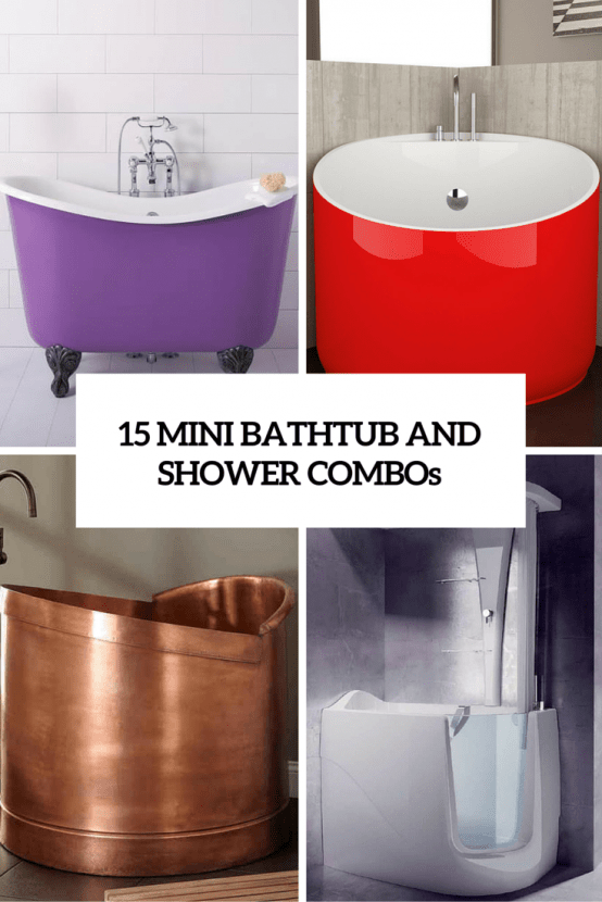 15 Mini Bathtub And Shower Combos For Small Bathrooms