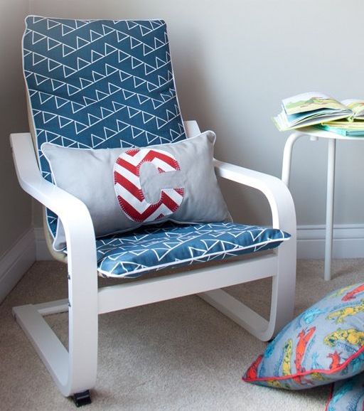 nautical-themed Poang chair hack