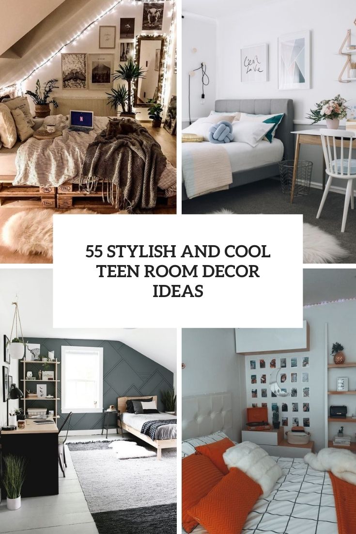 55 stylish and cool teen room decor ideas cover