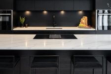 a stylish minimalist kitchen design