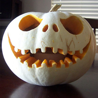 The Nightmare Before Christmas is a great source of inspiration for Halloween carving ideas.