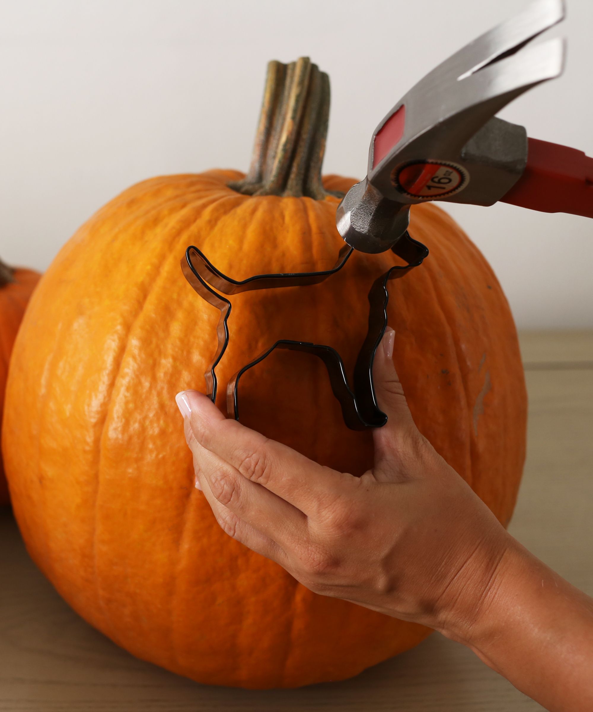 A super easy idea for a DIY pumpkin carvings. Use cookie cutters!