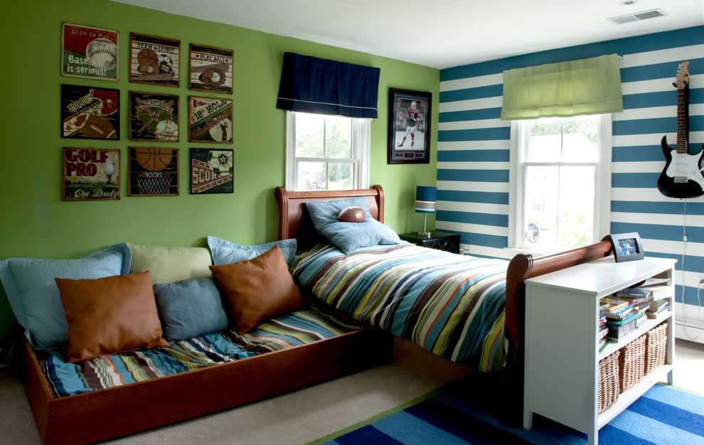A trundle bed is a great solution when space is at a premium.