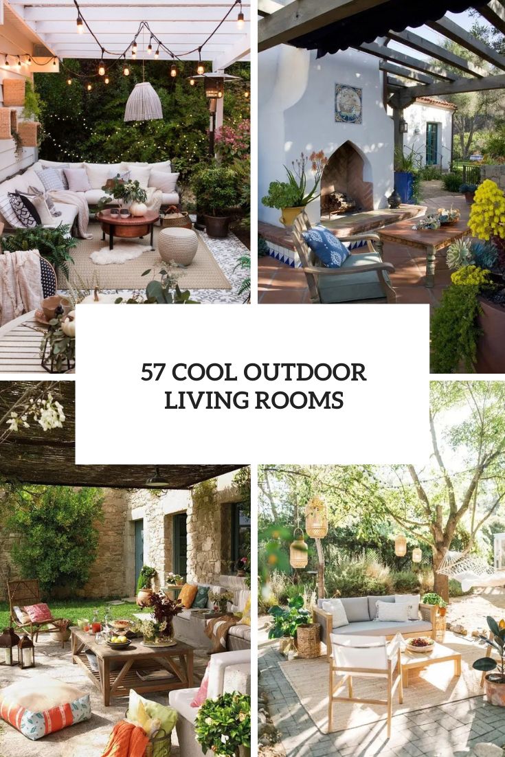 cool outdoor living rooms