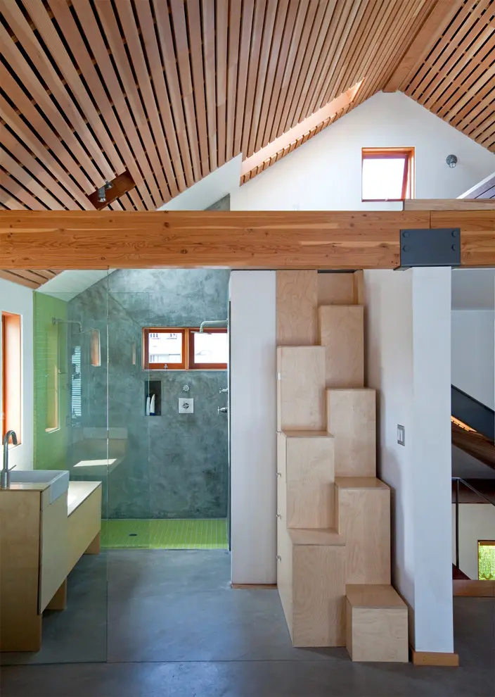 That's how you could design a staircase that will occupy less space than a storage unit.