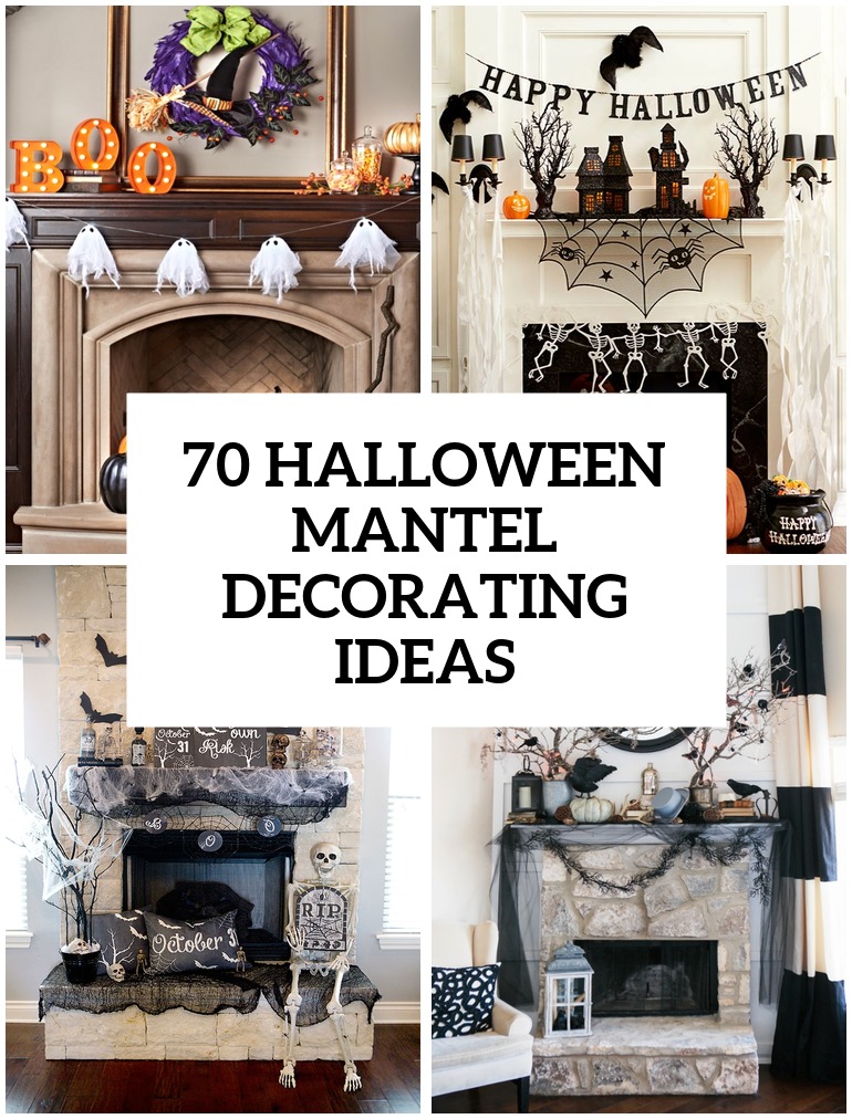 70 Great Halloween Mantel Decorating Ideas