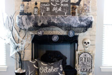 50 great halloween mantel decorating ideas