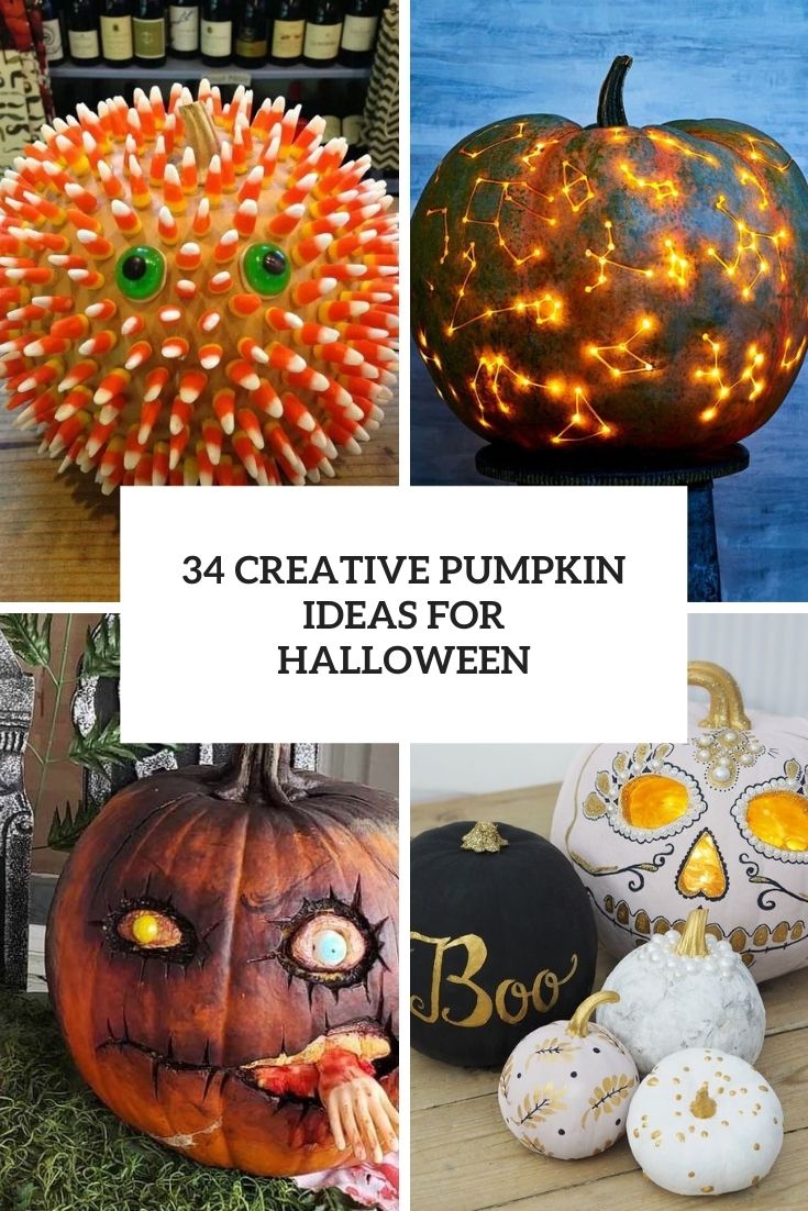 34 Creative Pumpkins Ideas To Decorate Your Space For Halloween