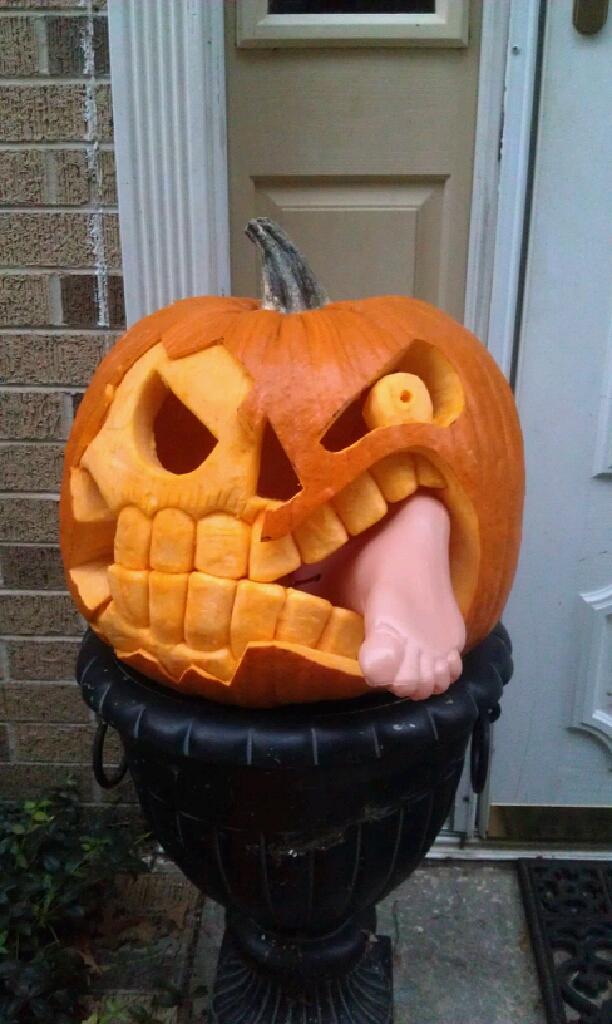 Badass pumpkin carving
