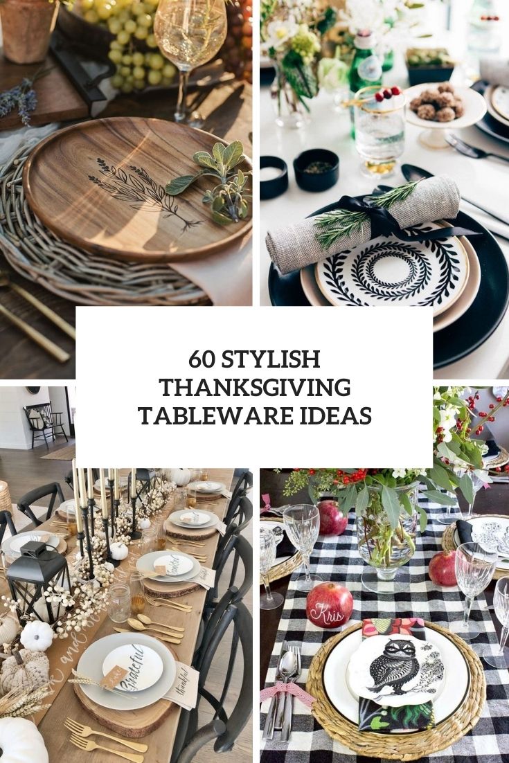 stylish thanksgiving tableware ideas