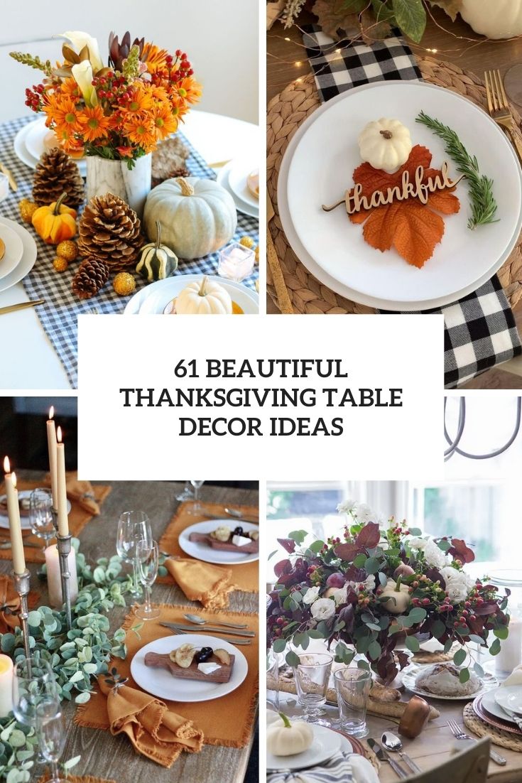 Beautiful thanksgiving table decor ideas