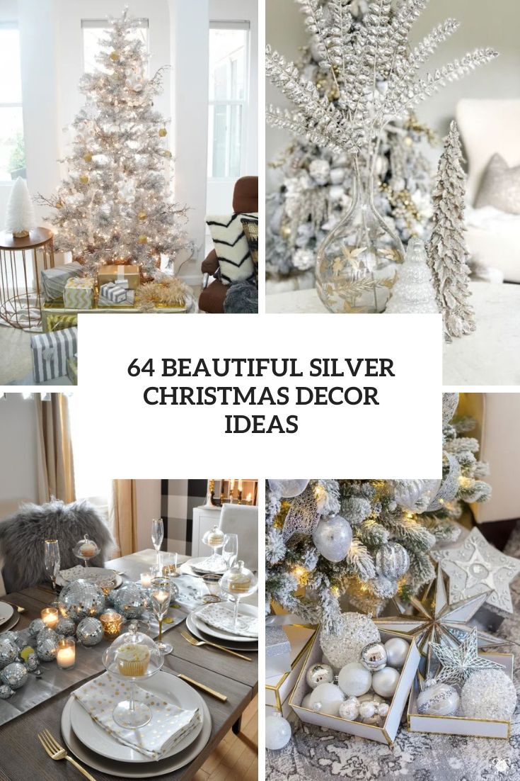 beautiful silver christmas decor ideas