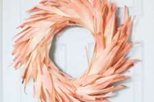 corn husks are perfect for a fall wreath
