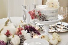 lovely pumpkin decorations for a thanksgiving table