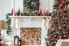 a gorgeous Christmas living room decor idea
