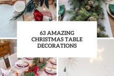 63 amazing christmas table decorations cover