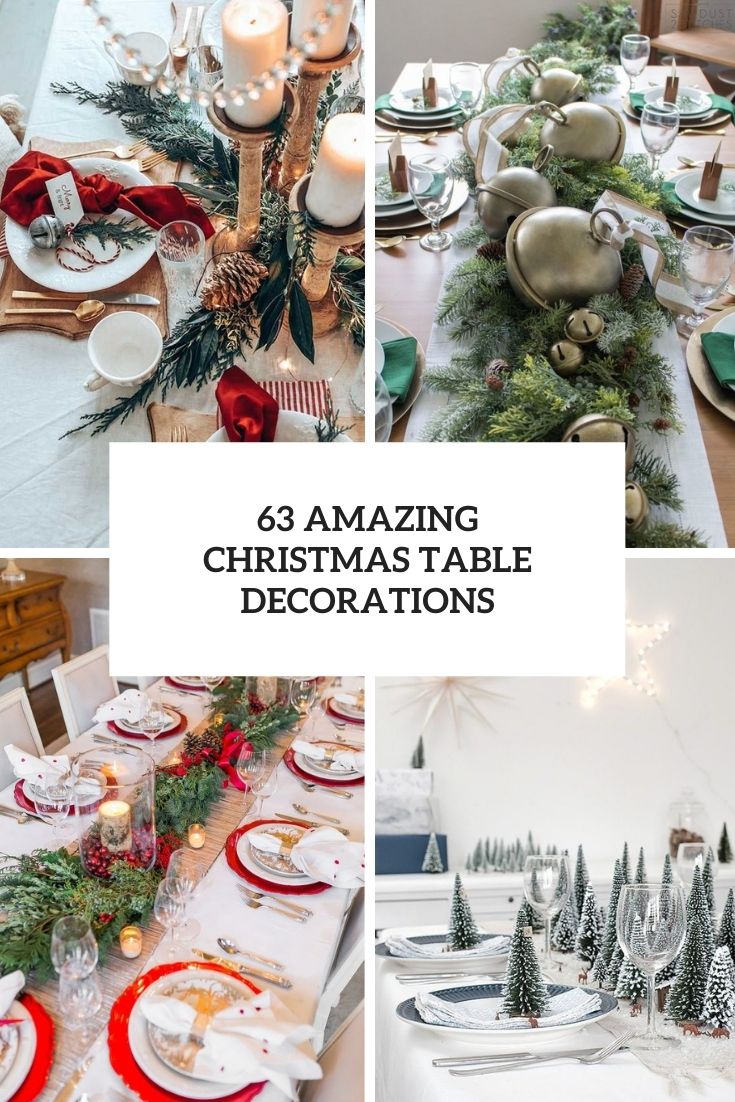 63 Amazing Christmas Table Decorations