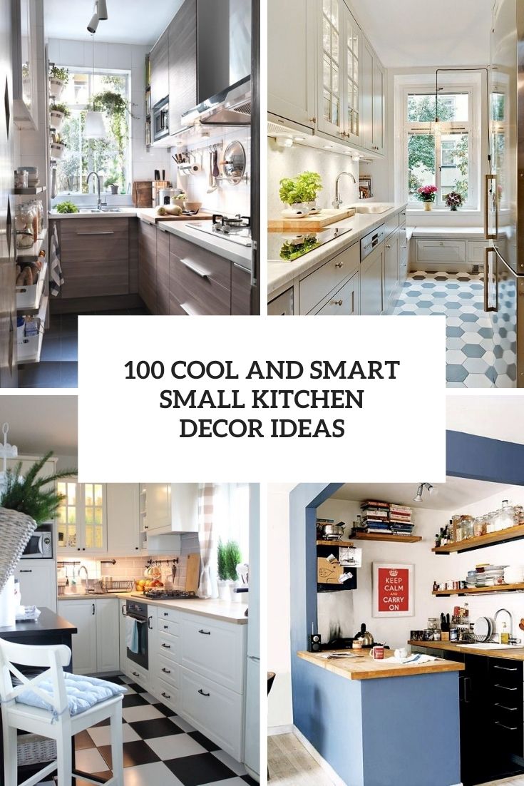 100 cool and smart small kitchen decor ideas cover