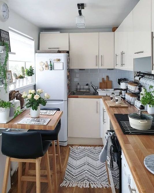a cozy neutral kitchen design
