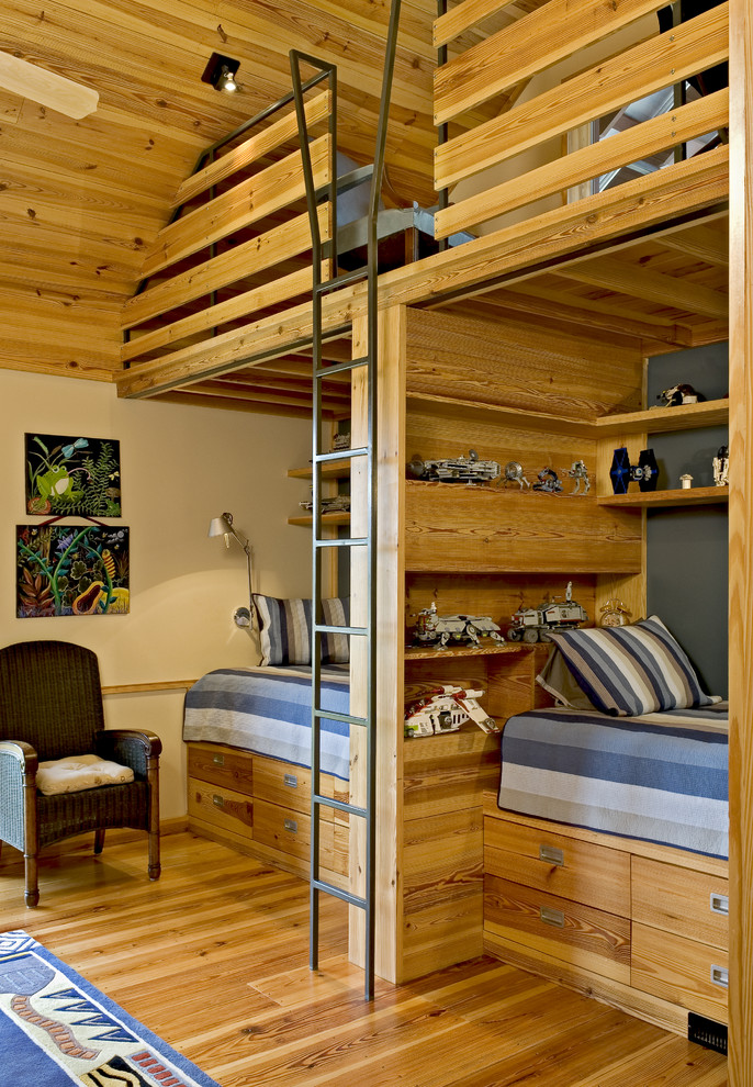 Loft space could be very useful in a boys bedroom