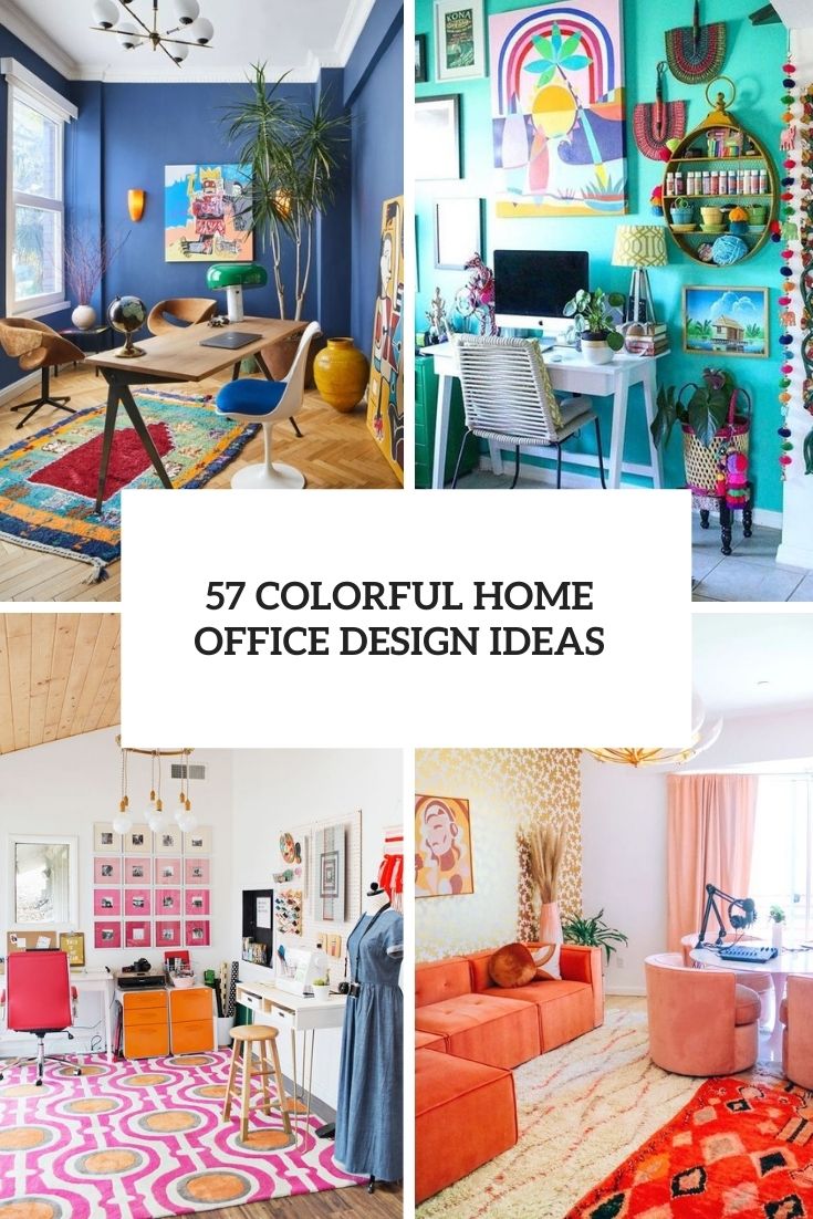 colorful home office design ideas