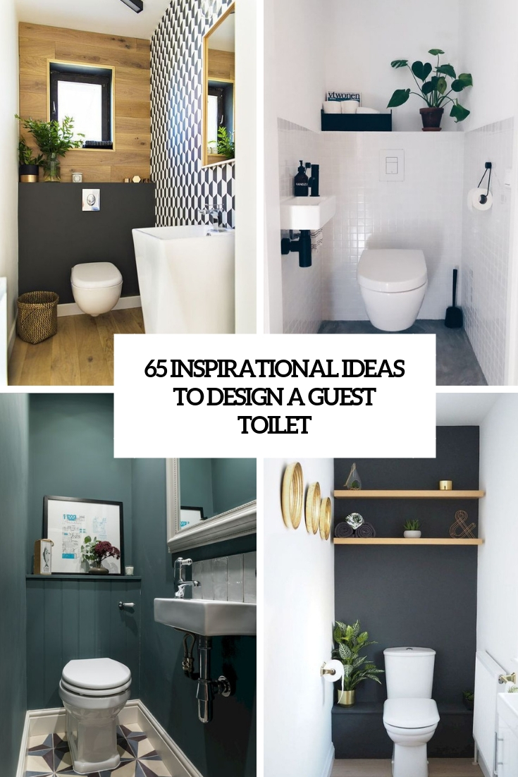 inspirational ideas to design a guest toilet