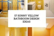 57 sunny yellow bathroom design ideas cover