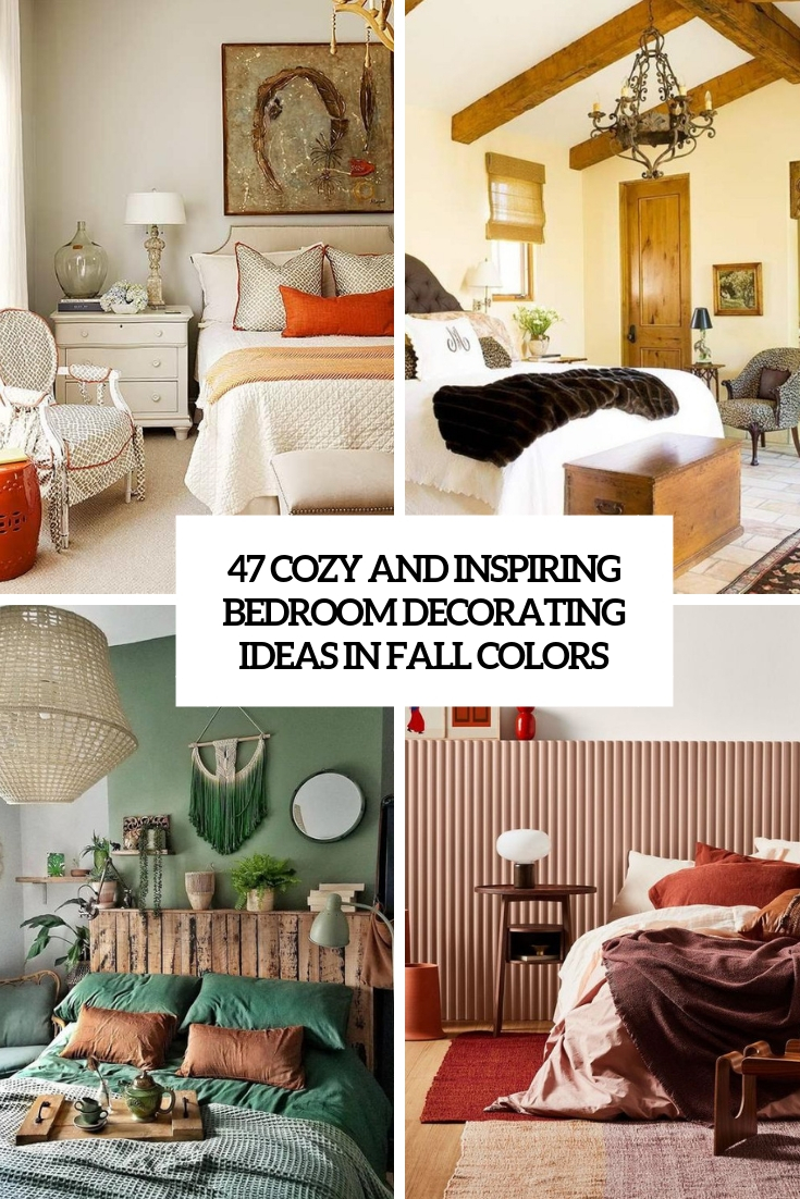 47 Cozy And Inspiring Bedroom Decorating Ideas In Fall Colors