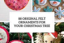 88 original felt ornaments for your christmas tree cover