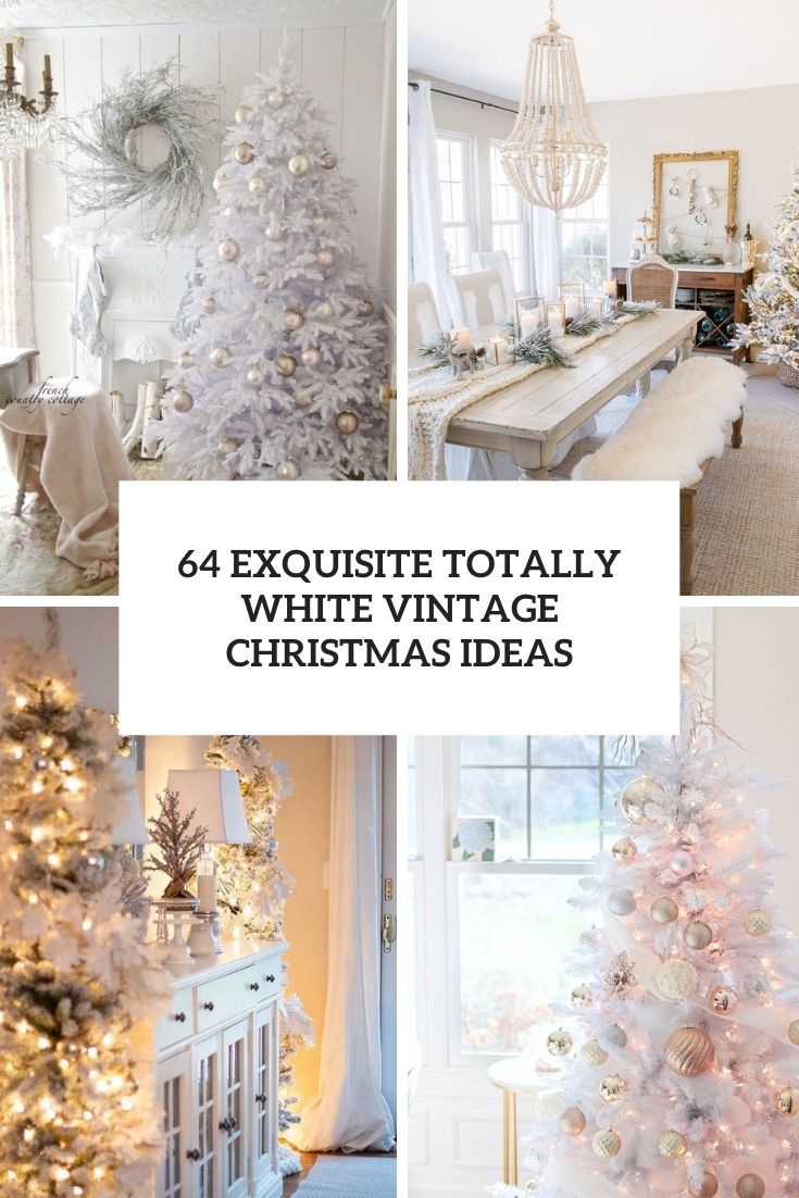 exquisite totally white vintage christmas ideas