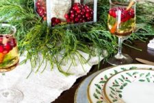 a cozy rustic christmas table setting