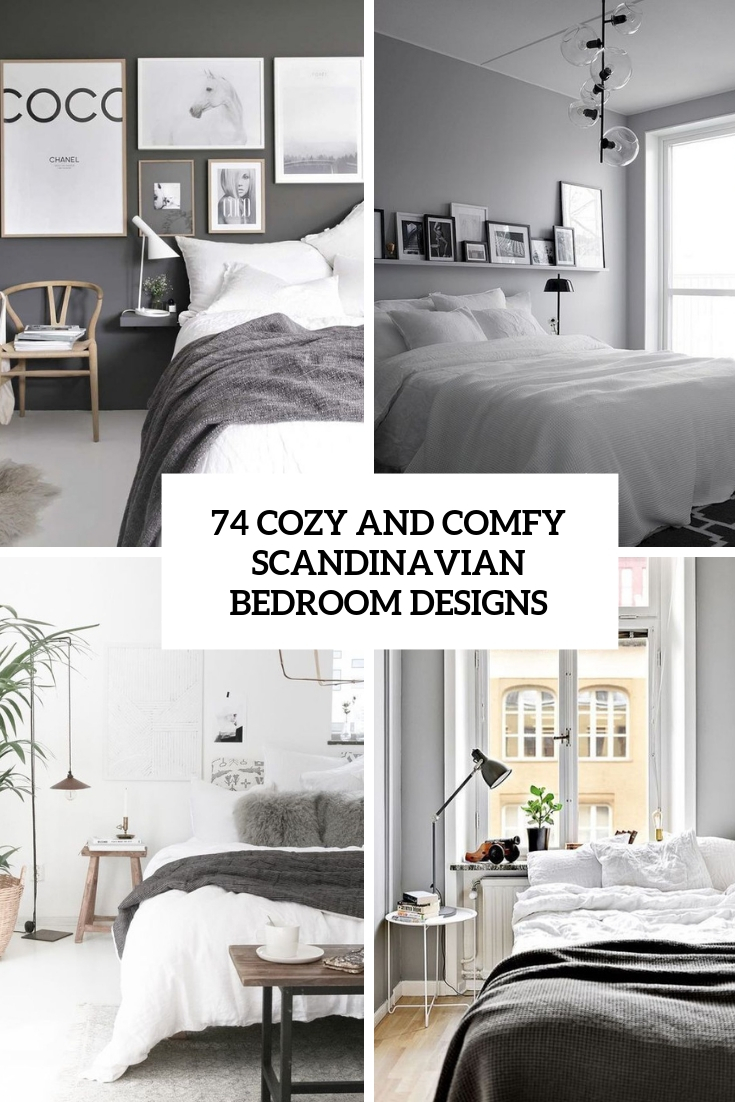 74 Cozy And Comfy Scandinavian Bedroom Designs