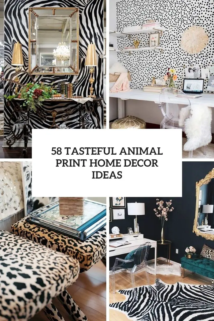 tasteful animal print home decor ideas