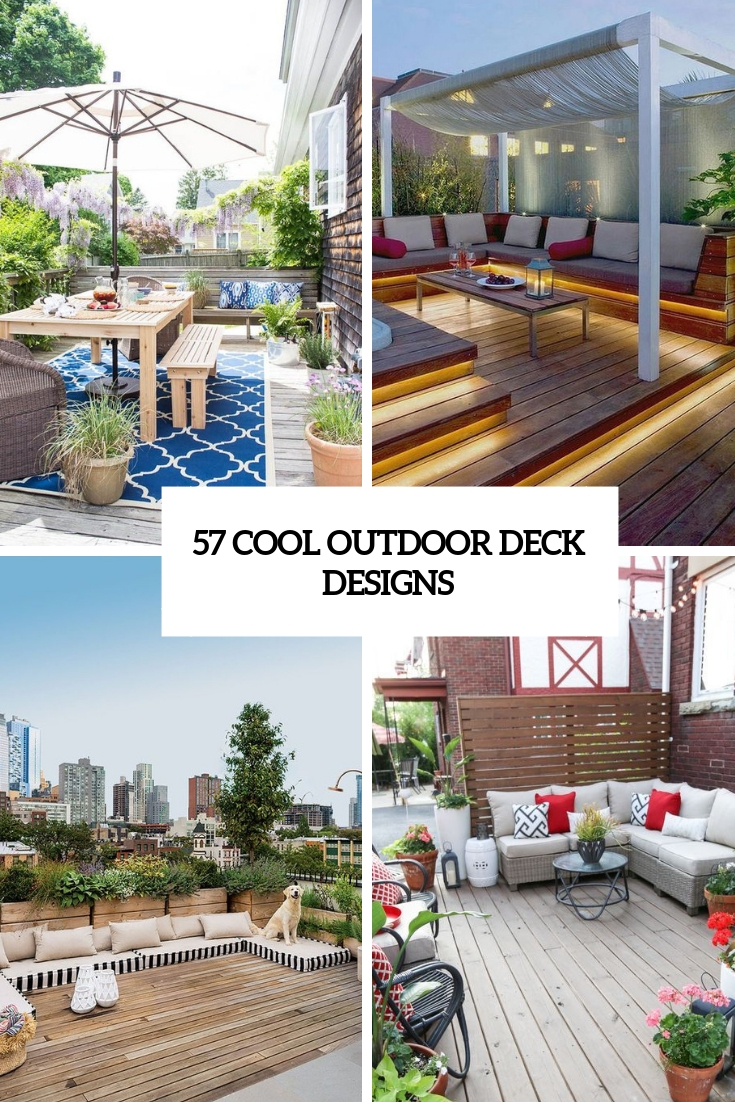 57 Cool Outdoor Deck Designs