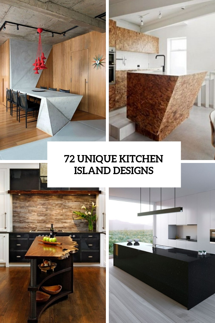 unique kitchen island designs