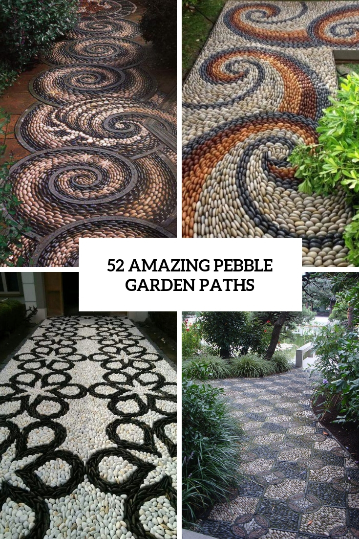 amazing pebble garden paths