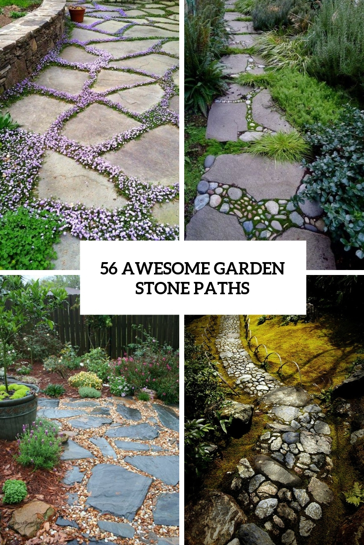 56 Awesome Garden Stone Paths